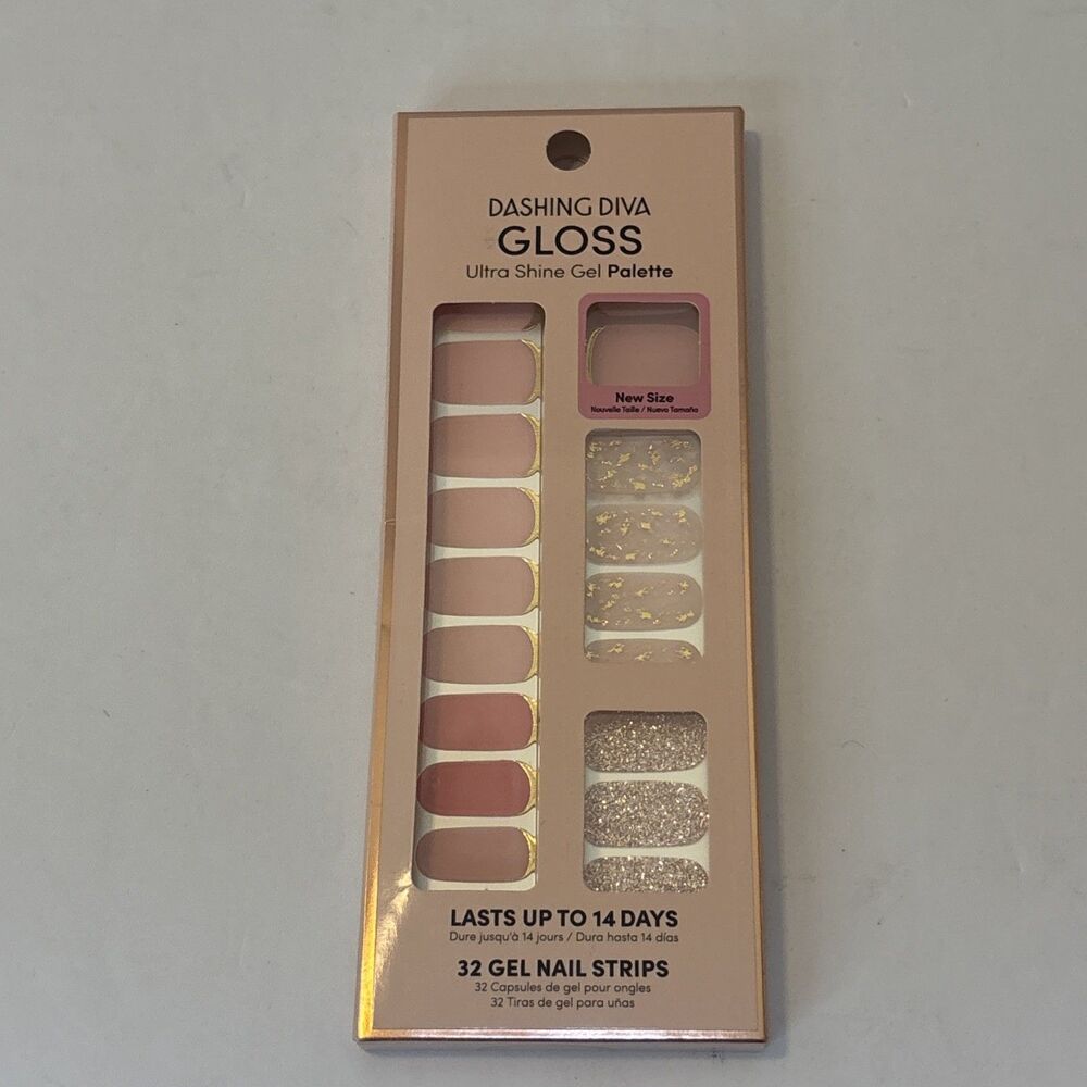 Dashing Diva GLOSS Ultra Shine Gel Palette GS48 Plush Sorbet 32 Pink Glitter